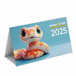 ПЕЧАТНАЯ ПРОДУКЦИЯ Календарь ОПТ, ГРАФСТОР, "Домик 2025", голубой - фото 14940123