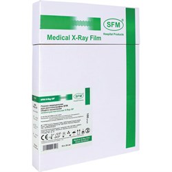Рентгеновская пленка зеленочувствительная, SFM X-Ray GF, КОМПЛЕКТ 100 л., 18х24 см, 629093 - фото 14940187