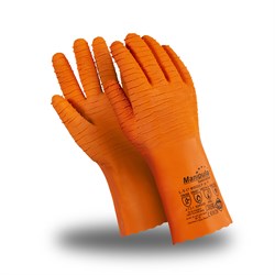Перчатки Manipula Specialist® Фишер (интерлок+рельефный латекс 1,6мм), L-T-17/CG-948 - фото 14942291