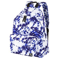 Рюкзак BRAUBERG СИТИ-ФОРМАТ универсальный, "Tie-dye", бело-синий, 41х32х14 см, 270792 - фото 14944044