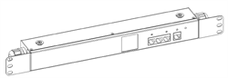 Rack In-Line Meter, Systeme Electric, Uniprom series, 3P, 32A, inlet IEC 309, outlet IEC 309 - фото 14948682