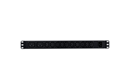 Rack PDU Switched, Uniprom series, 1U, 240V, 1P, 16A, 10xC13 2xC19, 2m cord, IEC320 C20 - фото 14948698