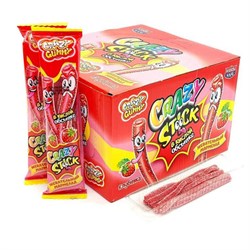 Мармелад в кислой обсыпке "CRAZY GUMMY. CRAZY STICK", клубника, 20 г, КАНДИ КЛАБ, MAR135 - фото 14959527