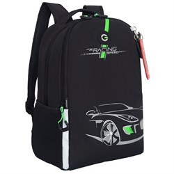 Рюкзак GRIZZLY школьный, жёсткая спинка, 2 отделения, для мальчиков, "RACING SPEED", 38х29х16 см, RB-551-4/1 - фото 14960692