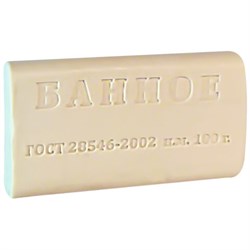 Мыло туалетное 100 г, ММЗ ЭКОНОМ "Банное", без обертки - фото 14961857