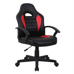 Кресло компьютерное BRABIX "Spark GM-201", экокожа, черное/красное, 532503 - фото 14969321