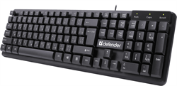 Проводная клавиатура Defender 45559 Symbol HB-559 RU,черный,104 кн,1.5м - фото 14975571