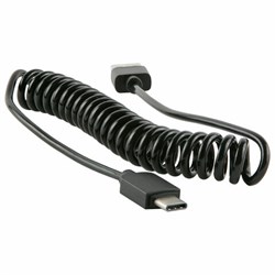 Кабель USB 2.0 – Type-C,RED LINE Spiral, черный, УТ000015710 - фото 14977916