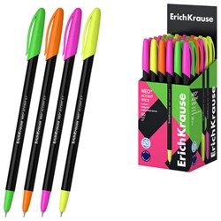 Ручка шариковая ERICH KRAUSE "Neo Stick Accent", СИНЯЯ, узел 0,7 мм, корпус ассорти, 0,26 мм, 55386 - фото 14982860