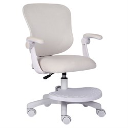 Кресло детское с подставкой для ног BRABIX "Sky MG-206", велюр, бежевое, 533156 - фото 15003334