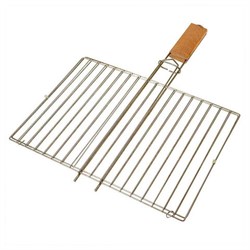 Решетка-гриль универсальная, размер 300х220 мм, глубина 10 мм, никелированное покрытие, РГМ3НЭ - фото 15025248