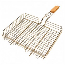 Решетка-гриль ГЛУБОКАЯ универсальная, размер 320х260 мм, глубина 50 мм, никелированное покрытие, РГК3НЭ - фото 15025250