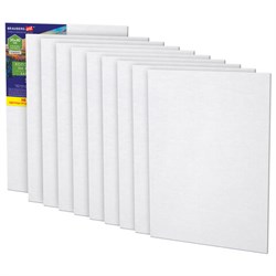 Холсты на картоне НАБОР 10 штук (30х40 см), хлопок, грунт, 280 г/м2, BRAUBERG ART CLASSIC, 192659 - фото 15029179