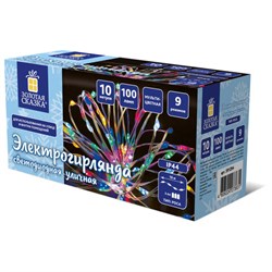 Электрогирлянда-нить уличная "Роса" 10 м, 100 LED, мультицветная, батарейки, контроллер, ЗОЛОТАЯ СКАЗКА, 591294 - фото 15029209