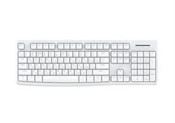 Клавиатура проводная Dareu LK185 White (белый), мембранная, 104 клавиши, EN/RU, 1,8м, размер 440x147x22мм - фото 15029387