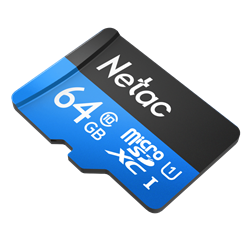 Карта памяти Netac MicroSD card P500 Standard 64GB, retail version card only - фото 15030051