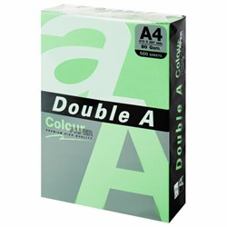 Бумага цветная DOUBLE A, А4, 80 г/м2, 500 л., пастель, зеленая - фото 15042160