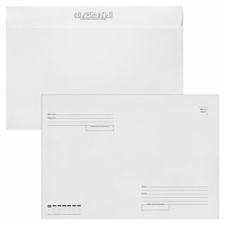 Конверты С4 (229х324 мм), отрывная лента "Куда-Кому", 90 г/м2, КОМПЛЕКТ 50 шт., внутренняя запечатка, STAFF, 116568 - фото 15054290