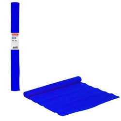 Бумага гофрированная/креповая, 32 г/м2, 50х250 см, синяя, в рулоне, BRAUBERG, 126535 - фото 15054580