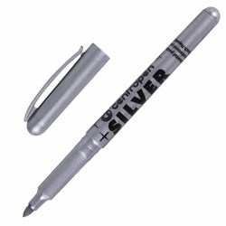 Маркер для декорирования СЕРЕБРЯНЫЙ CENTROPEN, круглый наконечник, 1,5-3 мм, 2690, 6 2690 0194 - фото 15054839