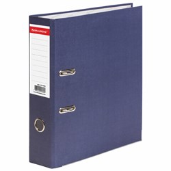 Папка-регистратор BRAUBERG "ECO", 75 мм, синяя, 221396 - фото 15055195
