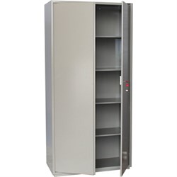 Шкаф металлический для документов BRABIX "KBS-10", 1803х880х390 мм, 77 кг, 2 отделения, сварной, 291159 - фото 15056290
