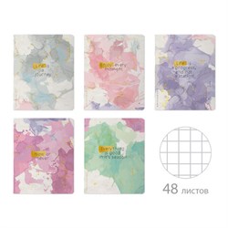 Тетрадь А5 48 л. BRUNO VISCONTI скоба, клетка, Soft Touch, фольга, "PRIMAVERA" (5 видов), 7-48-1321 - фото 15057847