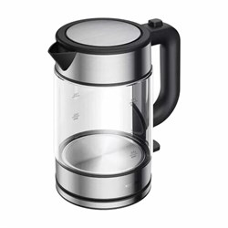Чайник XIAOMI Electric Glass Kettle, 1,7 л, 2200 Вт, закрытый нагревательный элемент, стекло, черный, BHR7490RU - фото 15058059