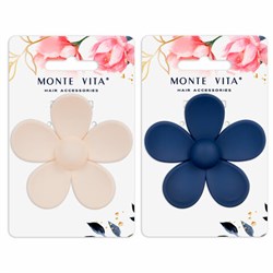 Краб для волос 7 см, soft-touch, АССОРТИ, MONTE VITA (МОНТЕ ВИТА), 457013 - фото 15058129