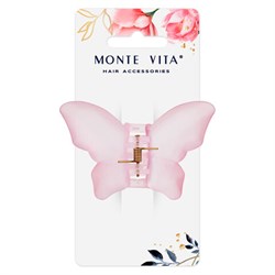 Краб для волос 8,5 см, матовый, розовый, MONTE VITA (МОНТЕ ВИТА), 457015 - фото 15058131