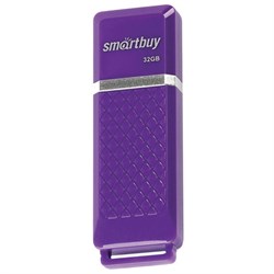 Флеш-диск 32 GB, SMARTBUY Quartz, USB 2.0, фиолетовый, SB32GBQZ-V - фото 15058301