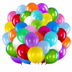 Шары воздушные 30 см, 100 штук, "ЯРКИЕ ЦВЕТА", ассорти, BRAUBERG KIDS, 591872 - фото 15058838