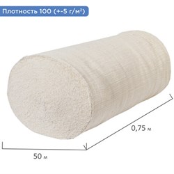 Полотно нитепрошивное (НЕТКОЛ), Узбекистан, рулон 0,75х50 м, 100 (±5) г/м2, в пакете, LAIMA, 600931 - фото 15058907