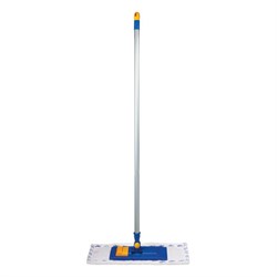 Швабра с флаундером 40 см, черенок 120 см, резьба 1,6 см, МОП микрофибра/абразив, карманы (ТИП К), LAIMA, 601461 - фото 15058944