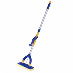 Швабра самоотжимная, механизм "Бабочка", насадка спонж/микрофибра 26 см, телескопический черенок 115 см, LAIMA, 601468 - фото 15058947