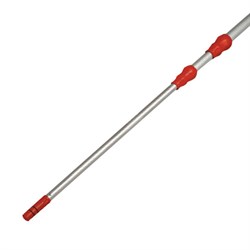 Черенок рукоятка телескопическая VILEDA 2х1,25 м (до 2,5 м) алюминиевый, используется с окномойкой шубкой 602099, со стяжкой 602101, 500115 - фото 15059003