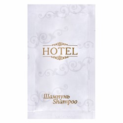 Шампунь одноразовый 10 мл, КОМПЛЕКТ 500 шт., HOTEL, саше, флоупак, 2000111 - фото 15059449