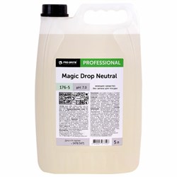 Средство для мытья посуды, 5 л, PRO-BRITE MAGIC DROP Neutral, без запаха, нейтральное, концентрат, 176-5 - фото 15059722