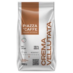 Кофе в зернах PIAZZA DEL CAFFE "Crema Vellutata" 1 кг, 1367-06 - фото 15059897