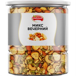 Ореховая смесь NARMAK "МИКС Вечерний" семена тыквы, миндаль, кешью, арахис, сухари, 500 г - фото 15059968