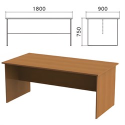 Стол для переговоров "Монолит", 1800х900х750 мм, цвет орех гварнери, СМ18.3 - фото 15060226