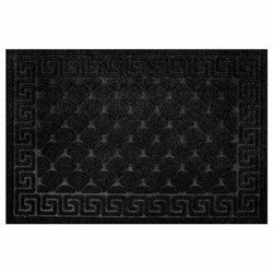 Коврик придверный 40х60 см, ЧЕРНЫЙ, грязезащитный, 430 г/м2, фактурный рисунок ЧЕШУЙКИ, ЛЮБАША, 701057 - фото 15060886