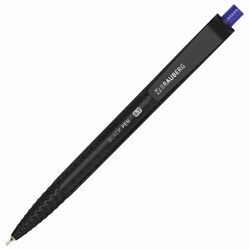 Ручка шариковая масляная автоматическая BRAUBERG "BLACK PEN RT", СИНЯЯ, игольчатый наконечник 0,7 мм, линия письма 0,35 мм, 144326 - фото 15074174