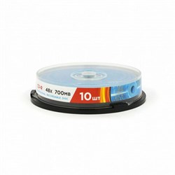 Диски CD-R MIREX, 700 Мб, 48x, Cake Box (упаковка на шпиле), КОМПЛЕКТ 10 шт., UL120051A8L - фото 15074191