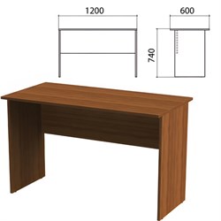 Стол письменный "Эко", 1200х600х740 мм, орех, 400747-19 - фото 15083563