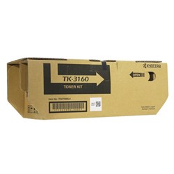 Тонер-картридж KYOCERA (TK-3160) ECOSYS P3045dn/P3050dn/P3055dn/P3060dn, ресурс 12500 стр., оригинальный, 1T02T90NL1 - фото 15109381