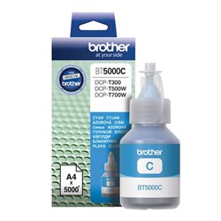 Чернила BROTHER (BT5000C) для СНПЧ Brother DCP-T310/T510W\T710W, голубые, оригинальные, ресурс 5000 страниц - фото 15109730