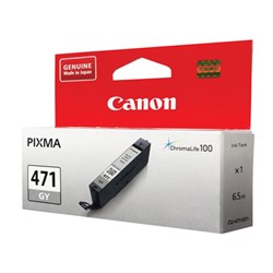 Картридж струйный CANON (CLI-471GY) PIXMA MG5740/MG6840/MG7740, серый, оригинальный, ресурс 780 стр., 0404C001 - фото 15109739