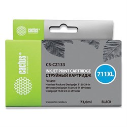 Картридж струйный CACTUS (CS-CZ133) для плоттеров HP DesignJet T120/T520, черный - фото 15109909