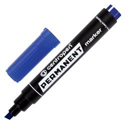 Маркер перманентный CENTROPEN 8576, СИНИЙ, скошенный наконечник, 1-4,6 мм, 585760106 - фото 15120826